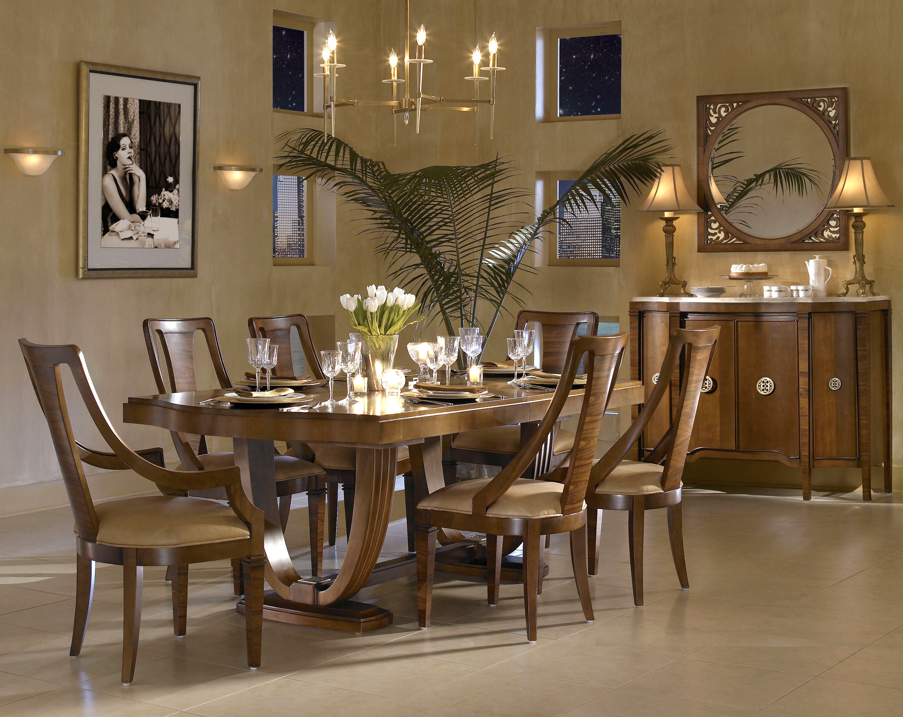 Streamline French Art Deco Dining table and chairs - Dining - Art